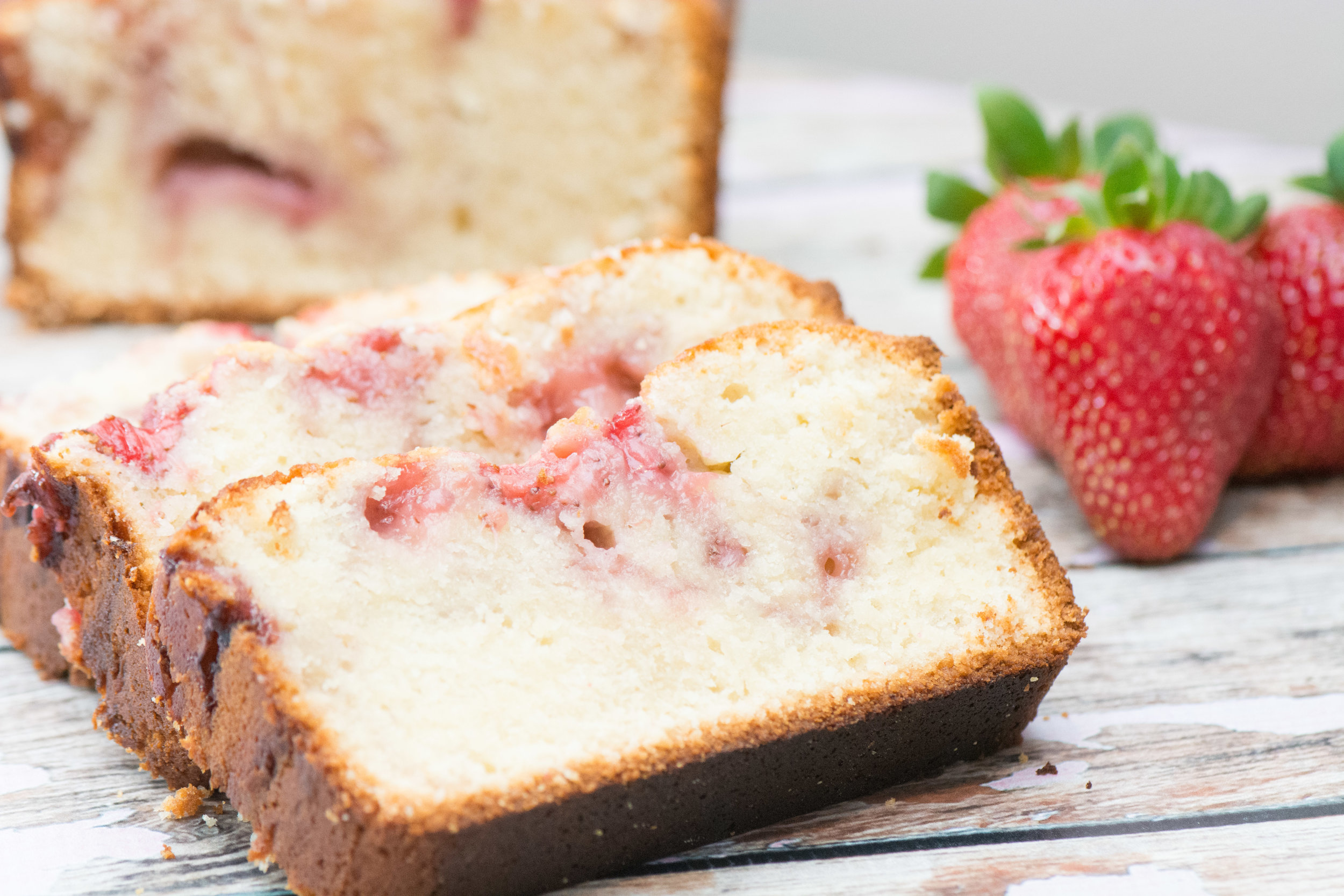 Strawberry Cream Cheese Pound Cake — Pure Joy