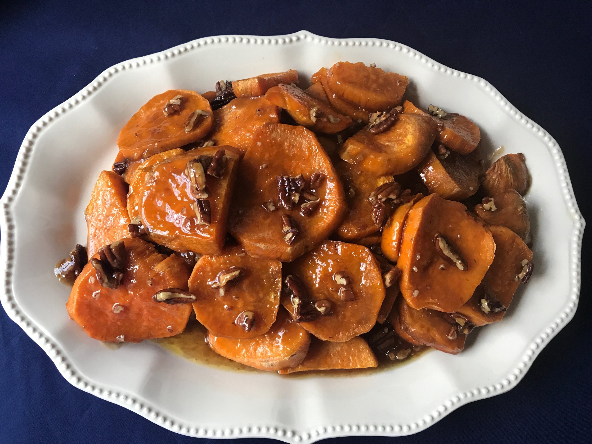 Sliced Baked Sweet Potatoes