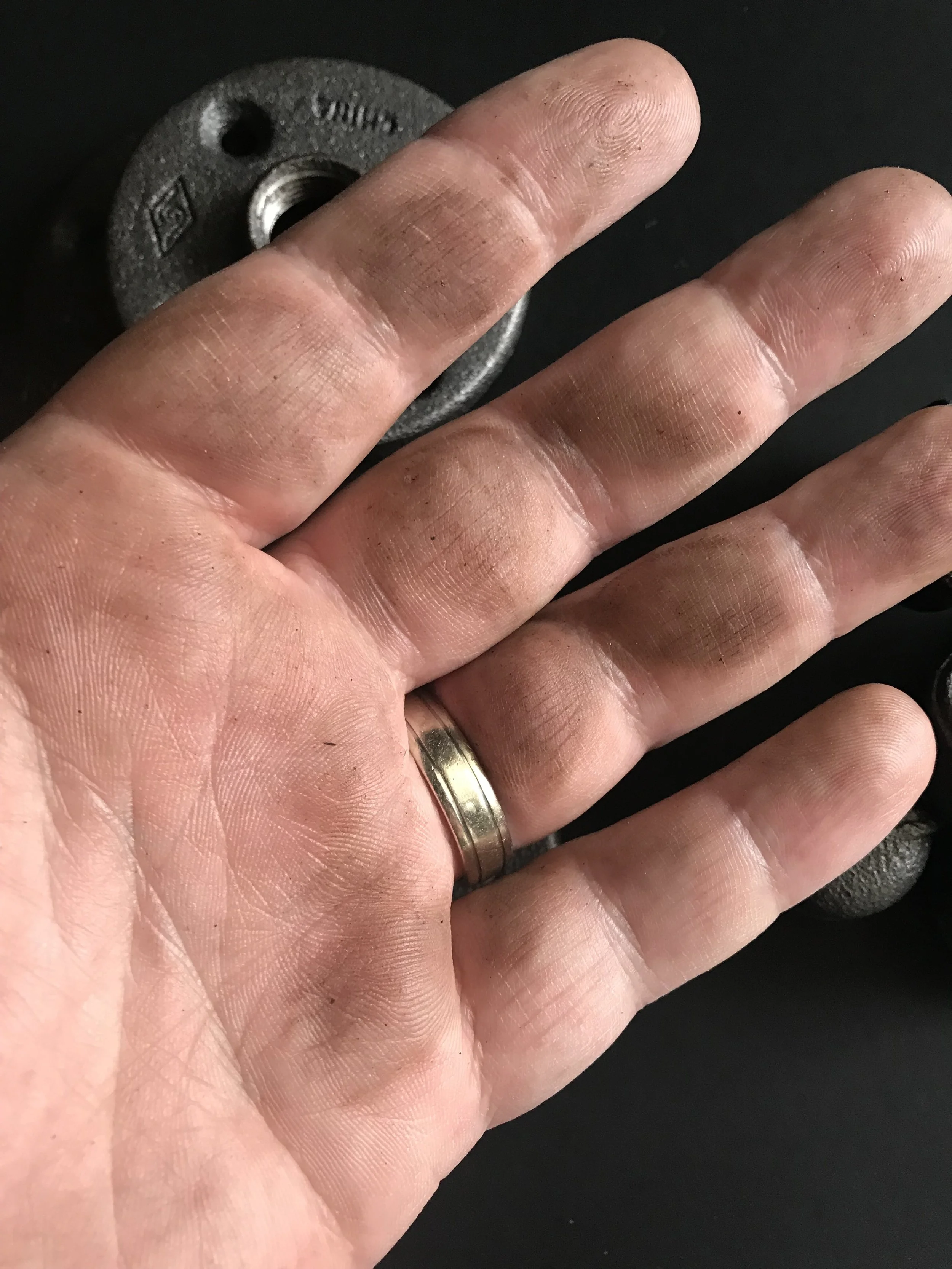 These pipe parts are really dirty. You’ll need to clean them, especially if you’re planning to paint them as the dirt will prevent the paint from adhering well.
