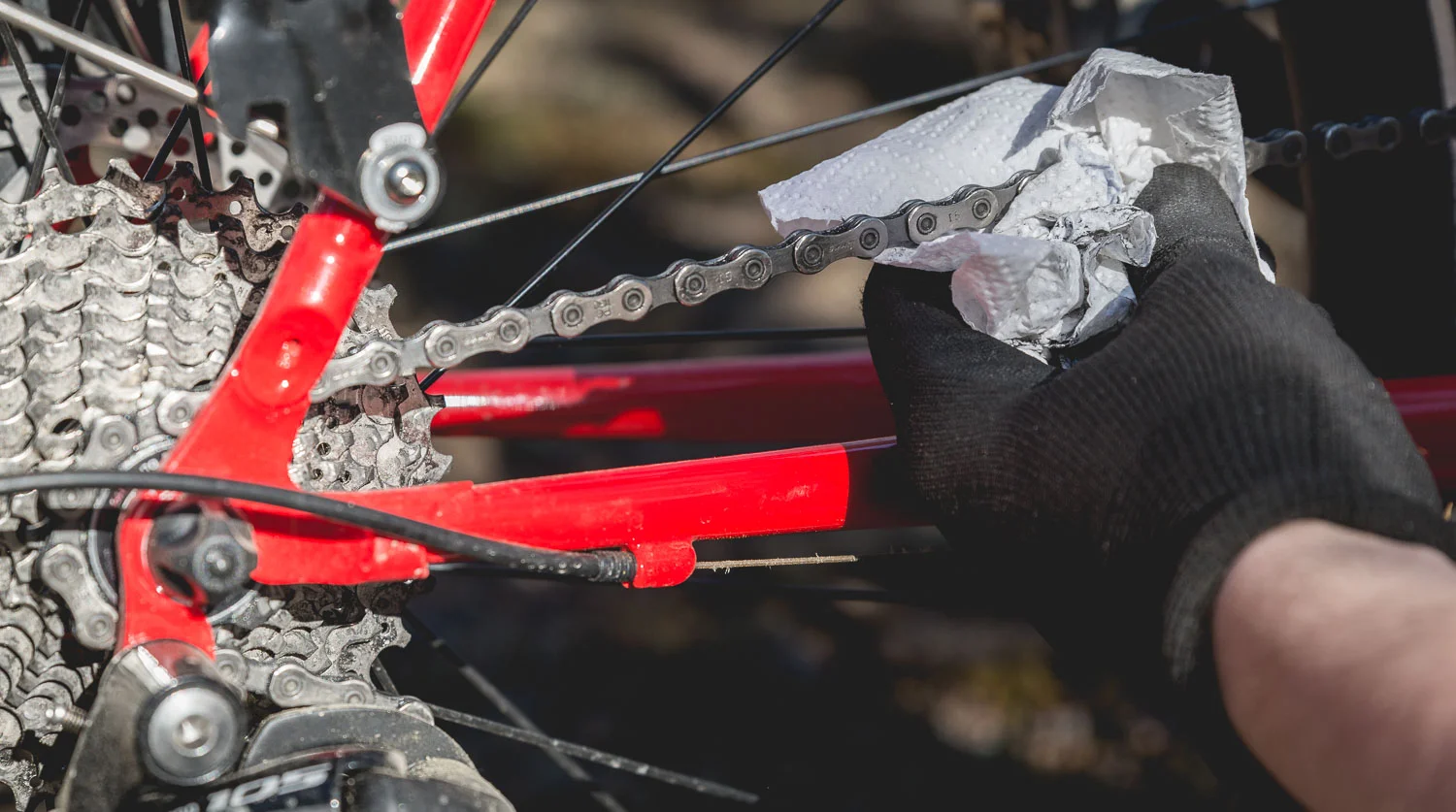 The chain should end up looking almost as good as new!