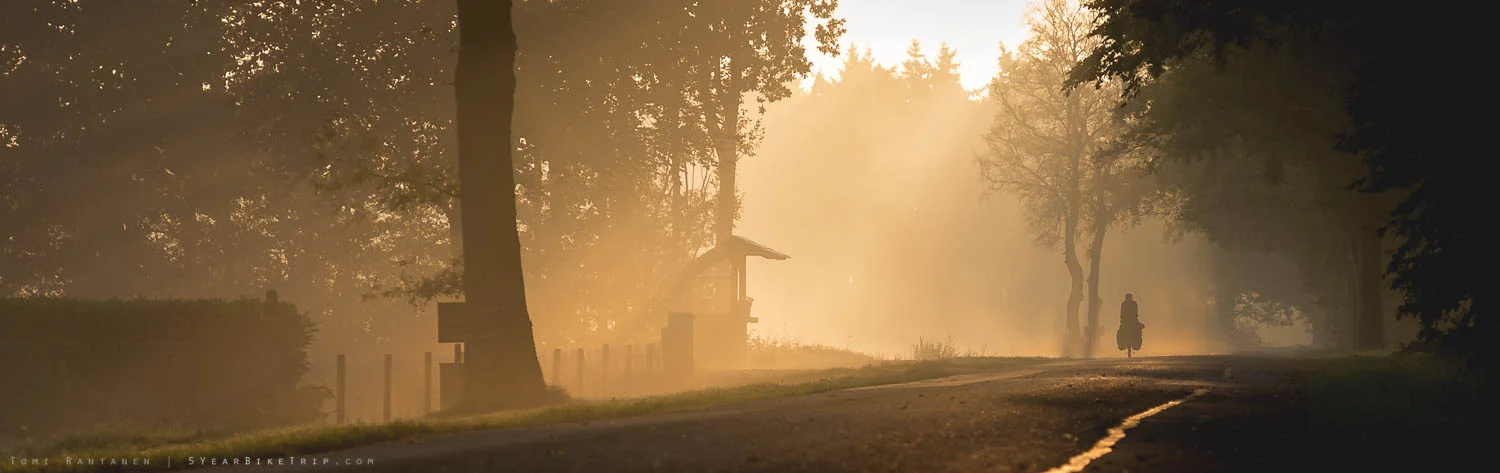 Cycling without a destination on a morning like this is the best thing in the world.