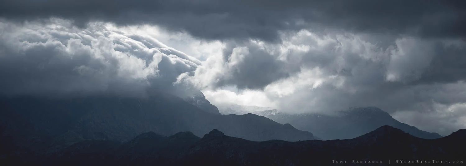Storm clouds rolling in. 