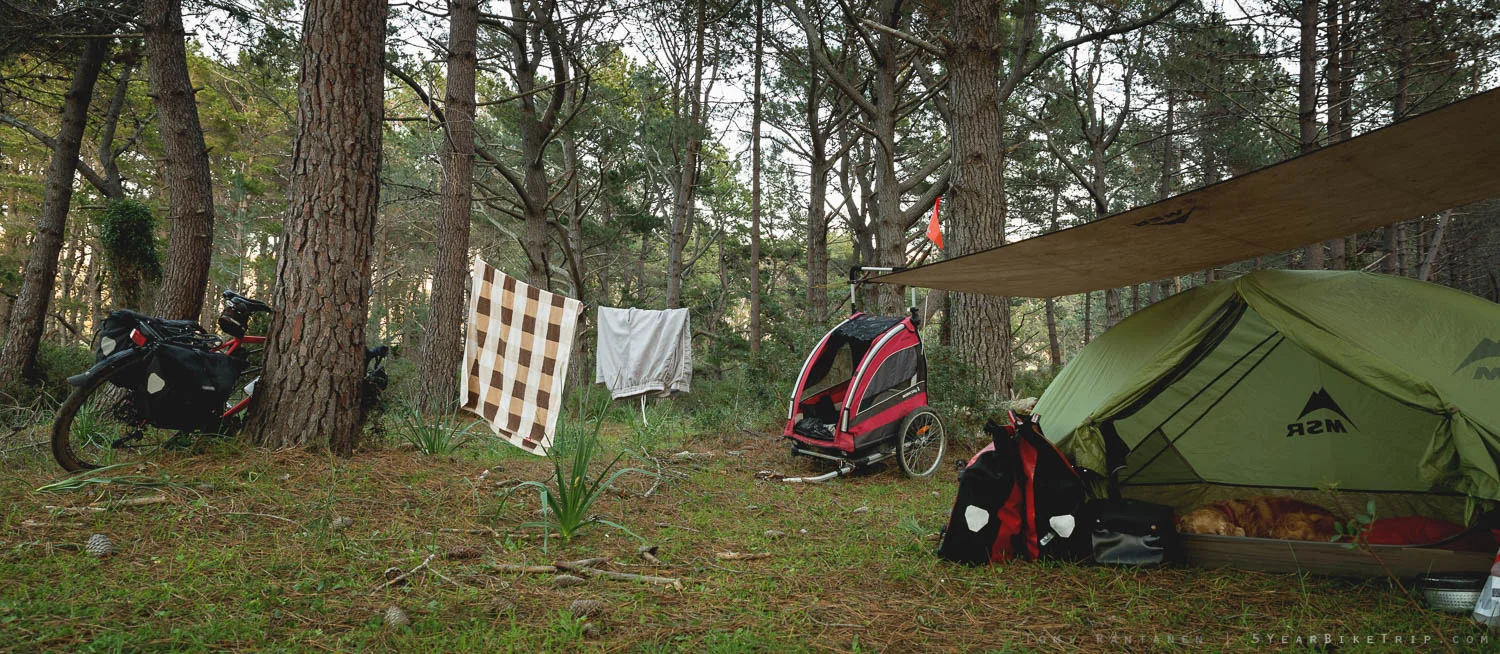 Sometimes it's nice to have a tarp when camping.