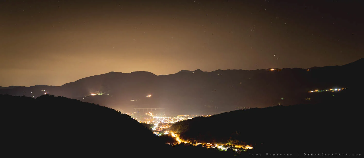 A valley of light.