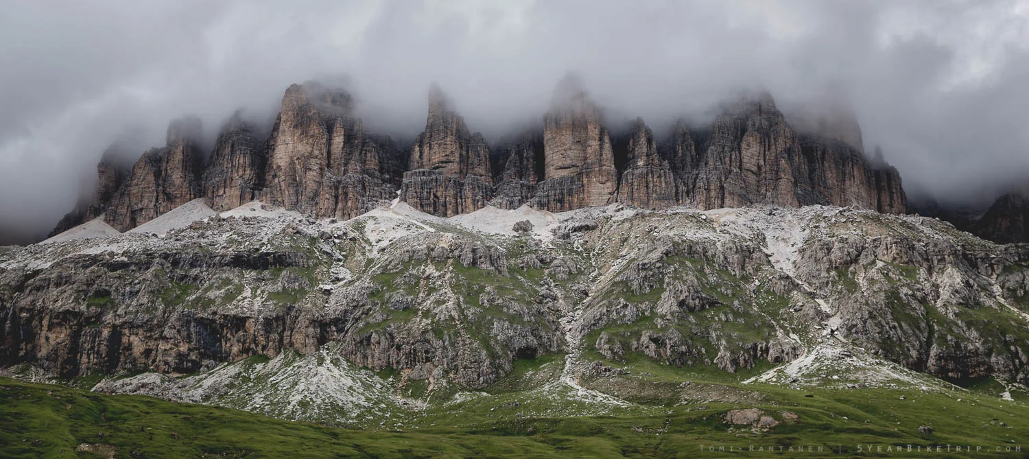 The peaks are in the somewhere.