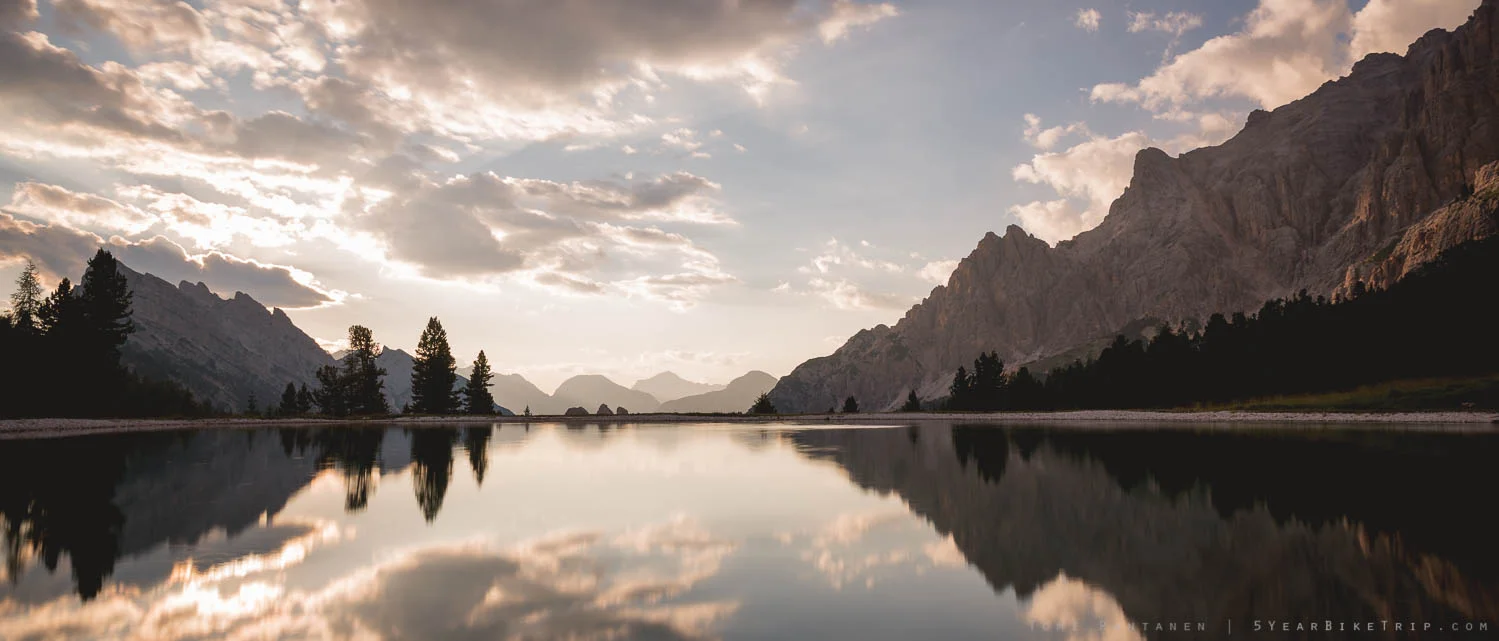This little pond was my favourite thing in the Dolomites.