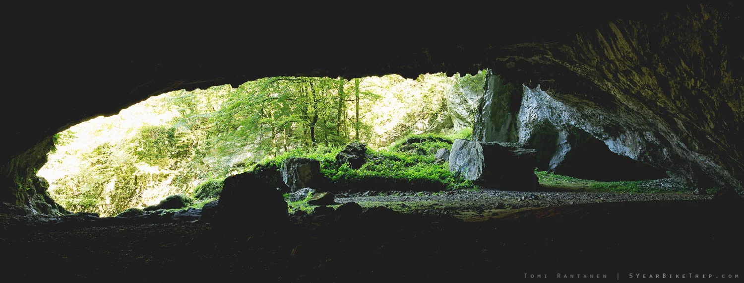 The massive cave in the same village I later got a tour of.