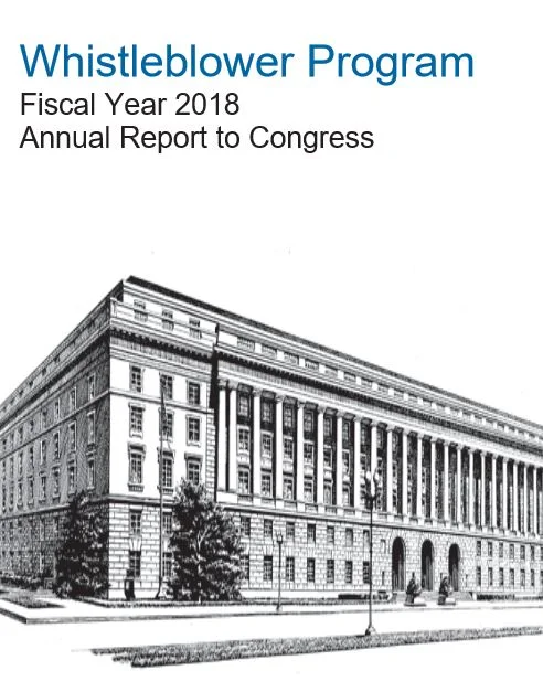 2018 IRS WHISTLEBLOWER ANNUAL REPORT