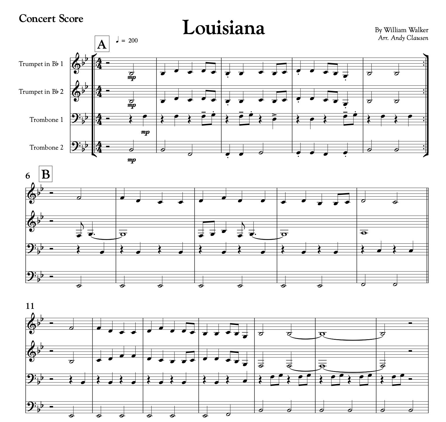 Louisiana (Quartet Version)