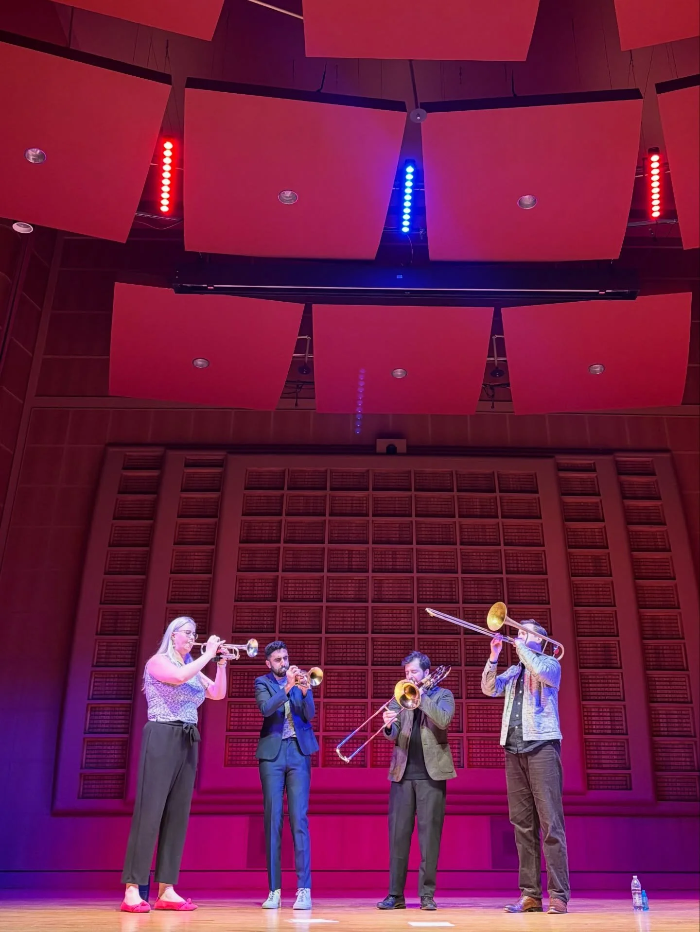 Last night at @clarionatbc. It&rsquo;s not every day we get to play in a hall like that! We could feel the reverberations of Empire Brass, Boston Brass, Canadian Brass, and all of the brass legends who have played here.

Huge thanks to all of the Tex