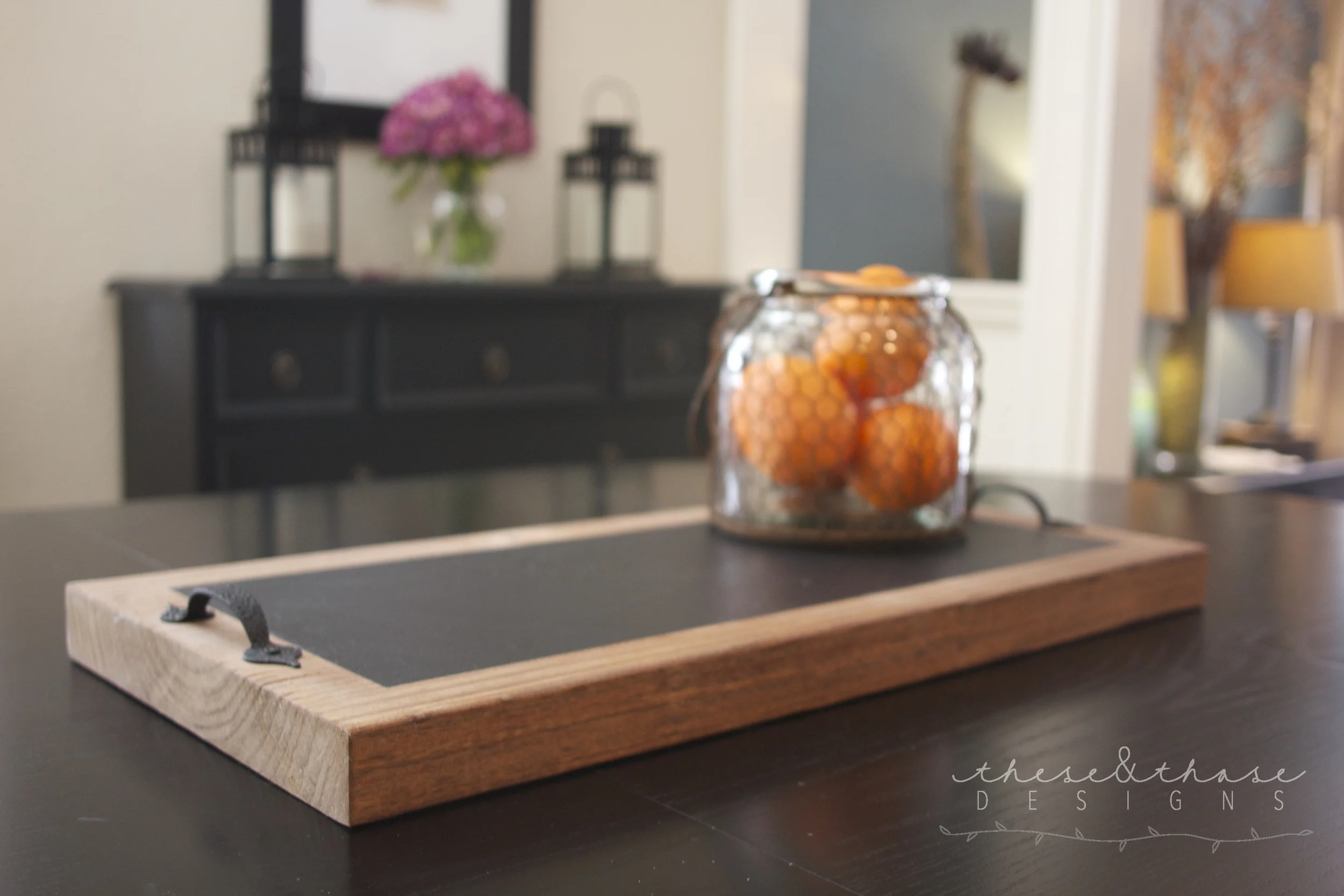 Chalkboard Rectangular Tray Black Handles Full WM.jpg