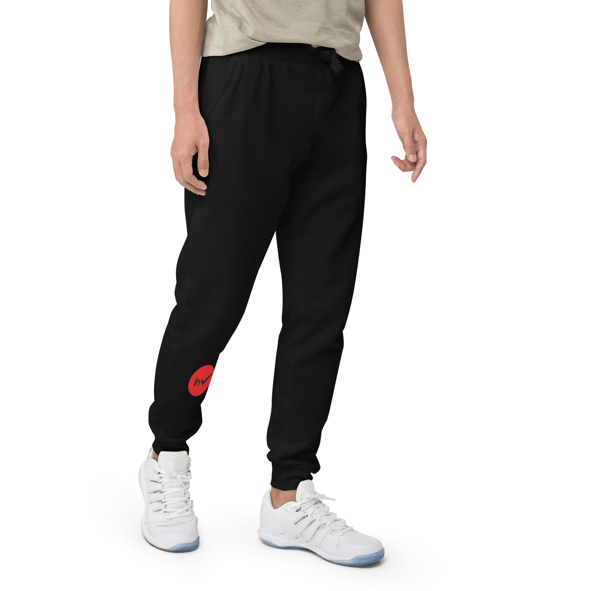 unisex-fleece-sweatpants-black-right-front-6a99f805ed75d.png
