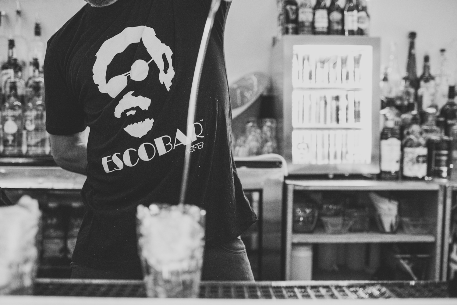 A bartender at Escobar Aspen