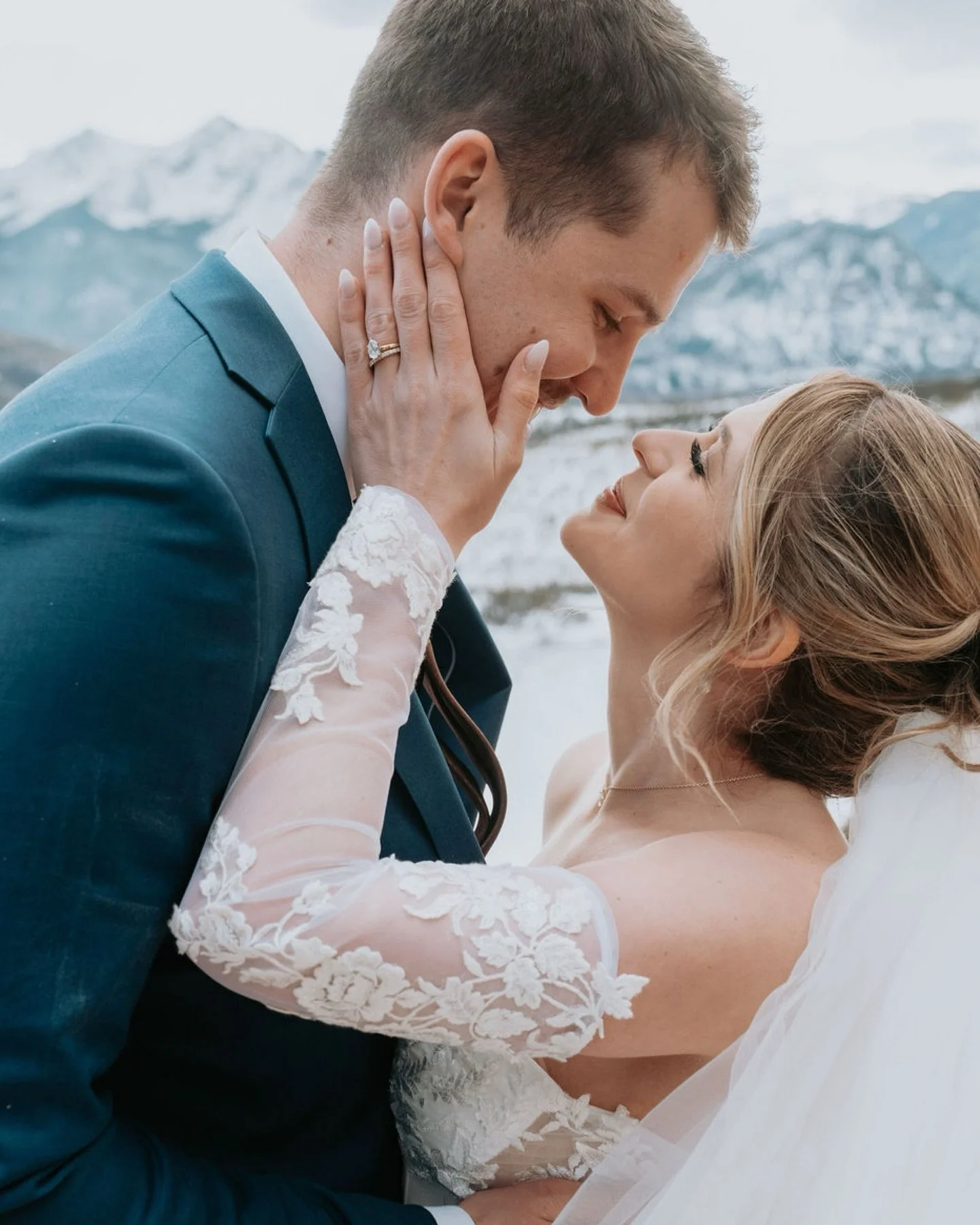 The most stunning elopement back in February! My 2026 is almost booked up. I still have some select spots in the fall if you are hoping to get married or elope but don&rsquo;t wait! They will go fast 🤍 Booking 2027 Now! 
.
.
.
#coloradoelopementphot