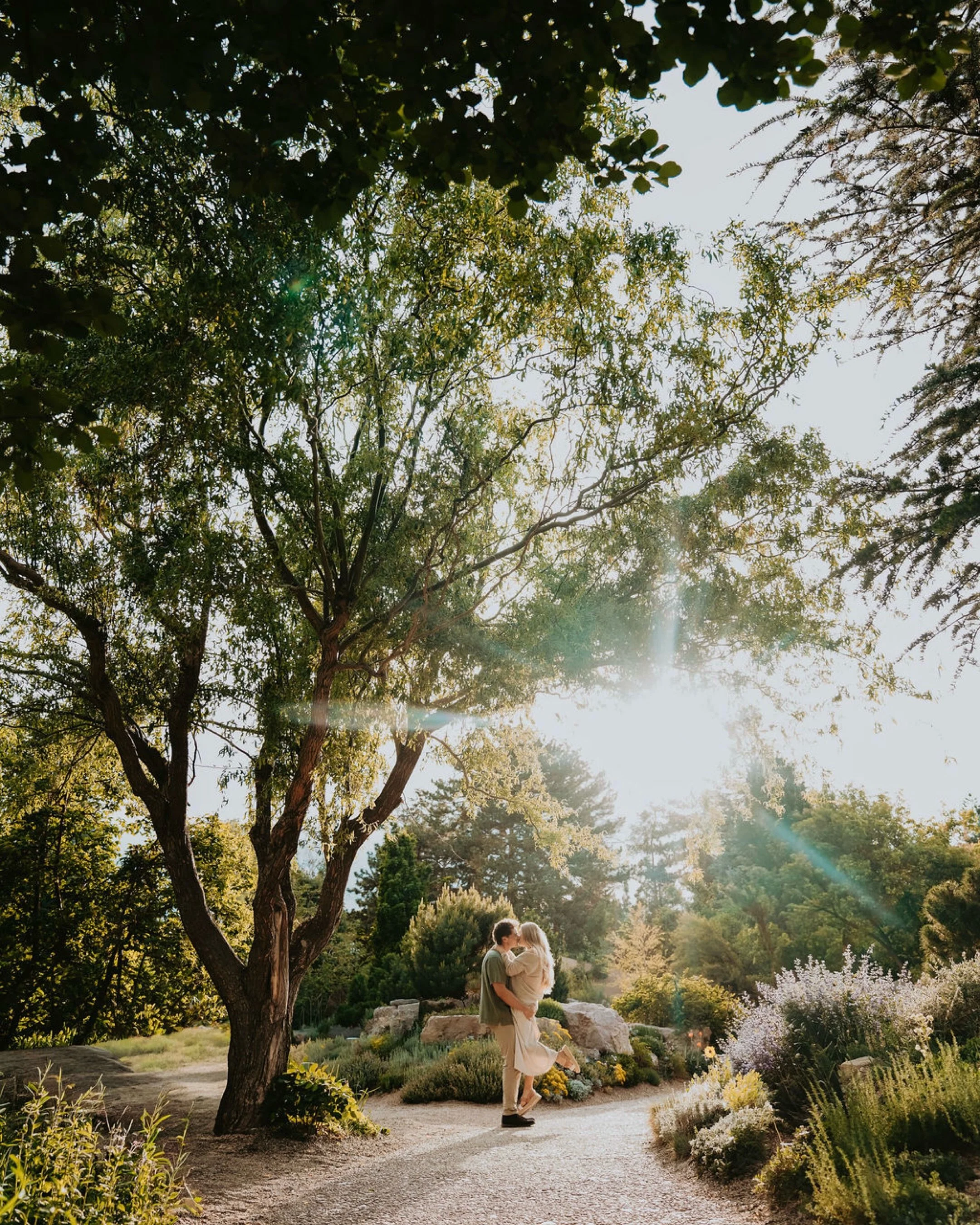 The most beautiful time photographing these cuties at the @denverbotanic this week! This adorable couple met in college and have such a fun loving, laid back nature that was hard not to love! We got the most beautiful golden hour for them on this day