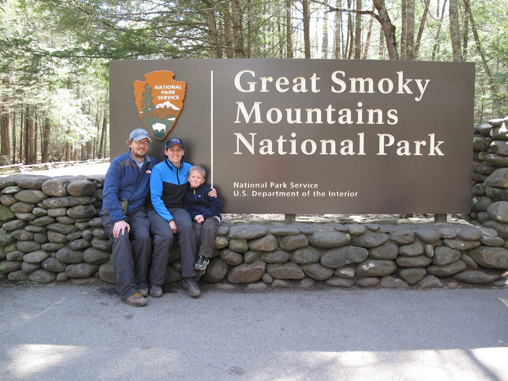  The family and I at the Great Smoky Mountains National Park in 2011 