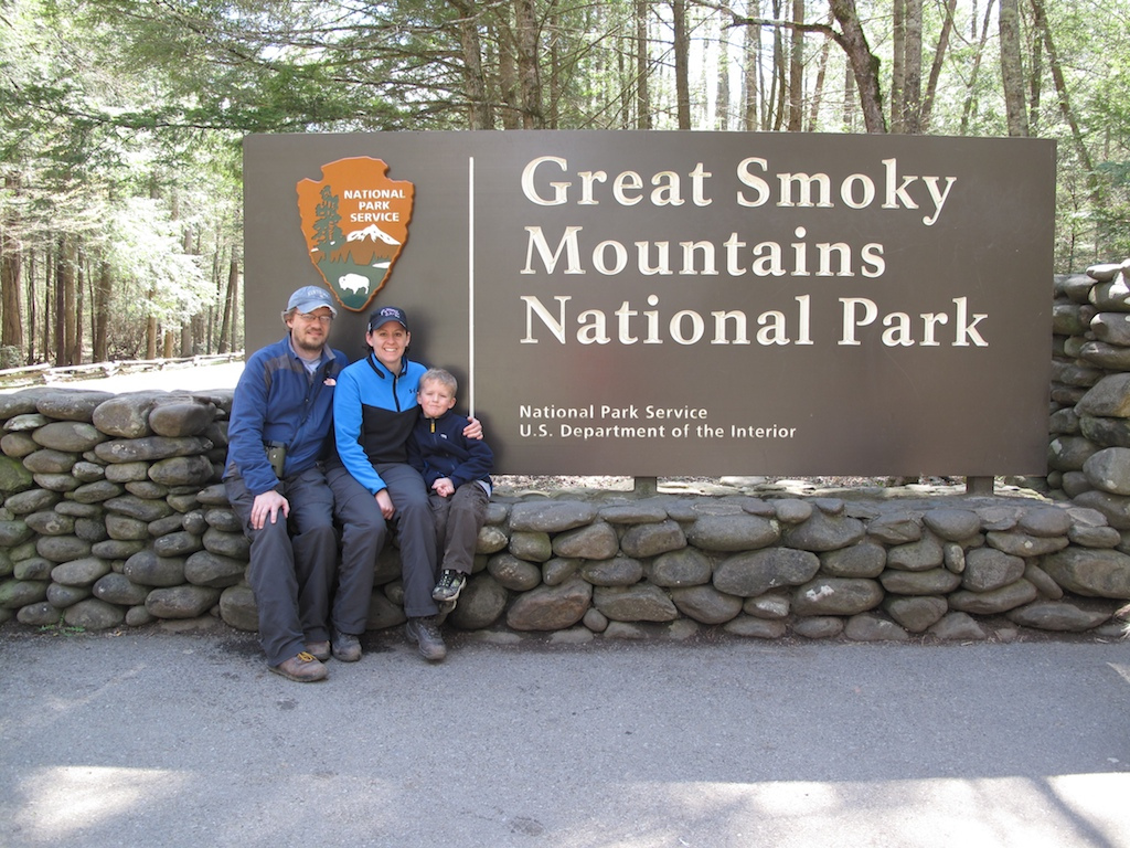 The family and I at the Great Smoky Mountains National Park in 2011