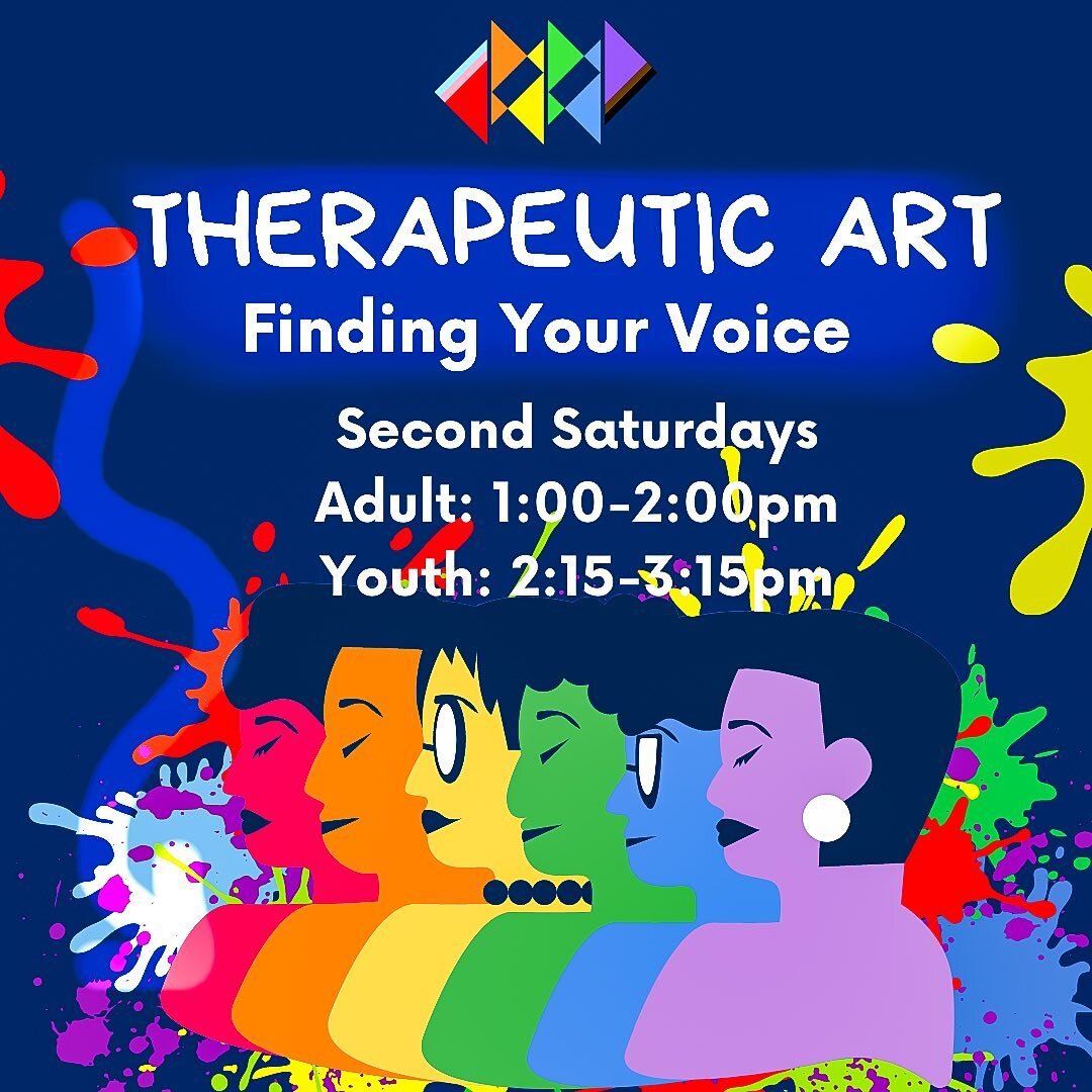 FREE TODAY 1PM-3:15PM at @ctpridecenter! 👩🏻&zwj;🎨💕🧑🏾&zwj;🎤

Every second Saturday of the month, I facilitate two FREE therapeutic arts programs at @ctpridecenter: one for youth (ages 17-) and one for adults (18+). 

During the sessions, we cha