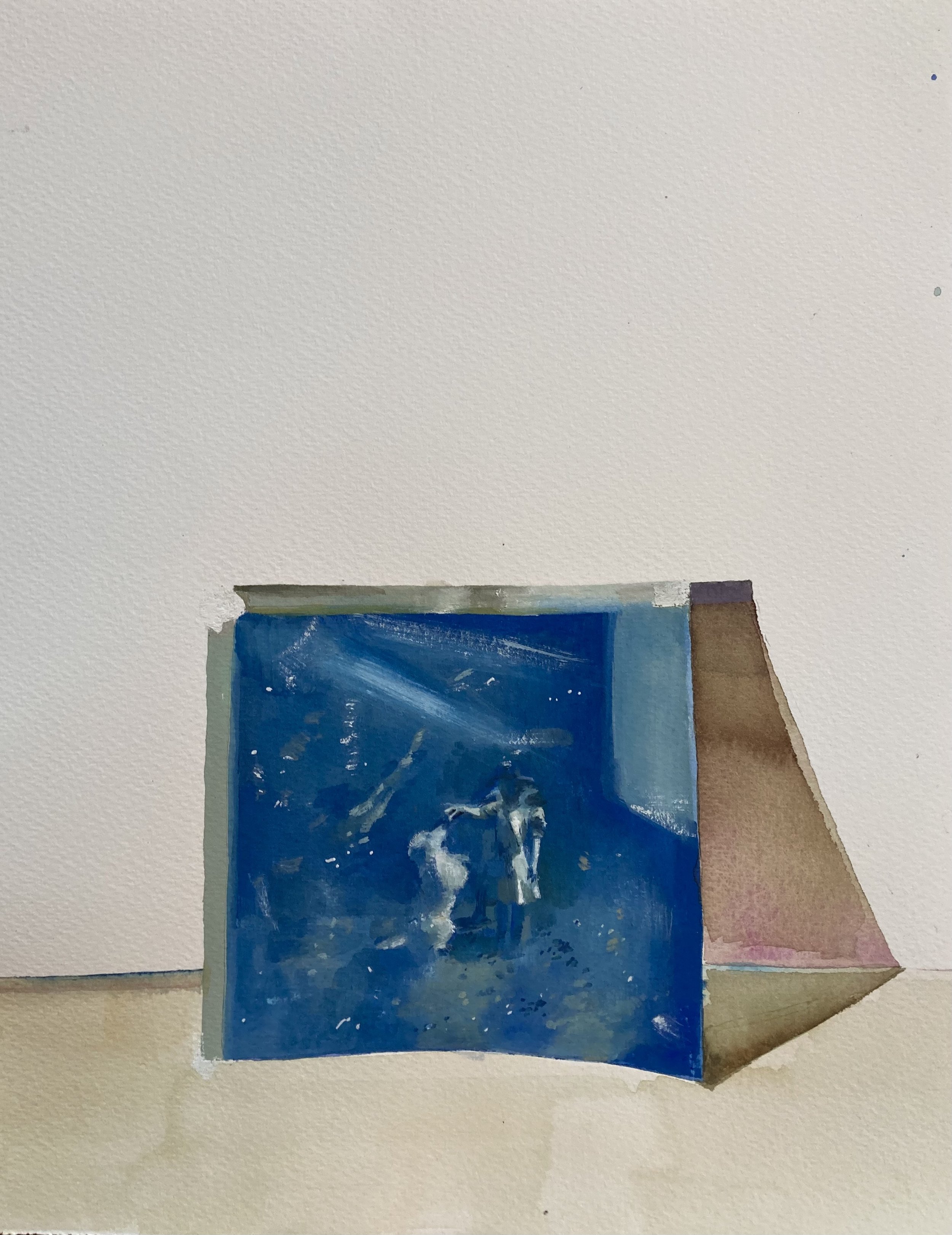 Sylvia II (2025) 12 x 9 inches, gouache on paper