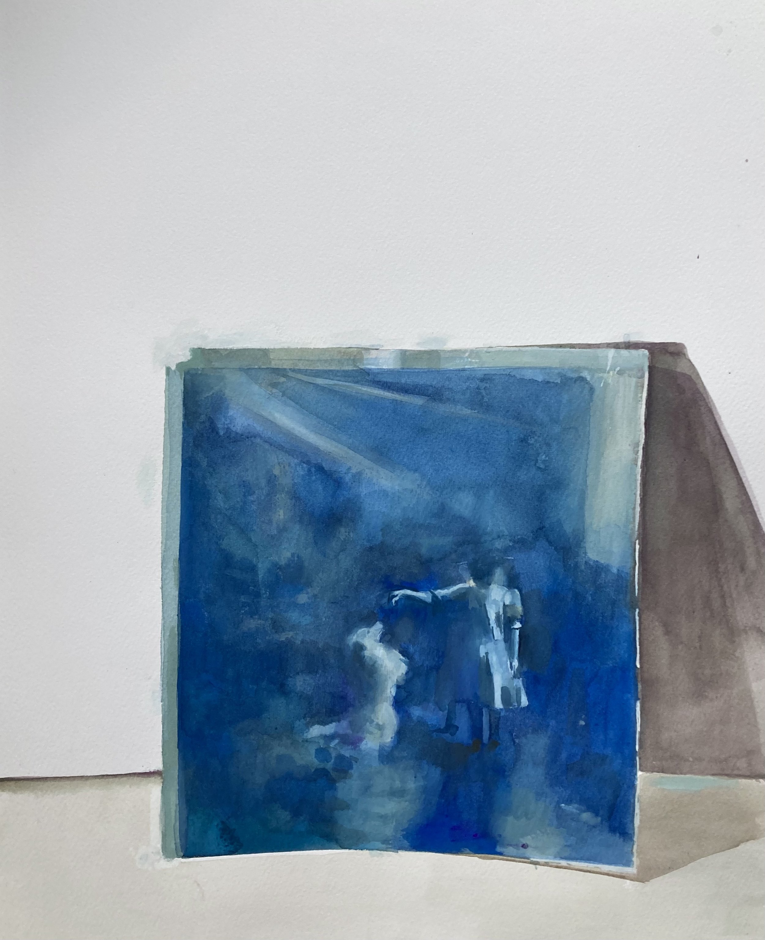 Sylvia I (2025) 16 x 12 inches, gouache on paper
