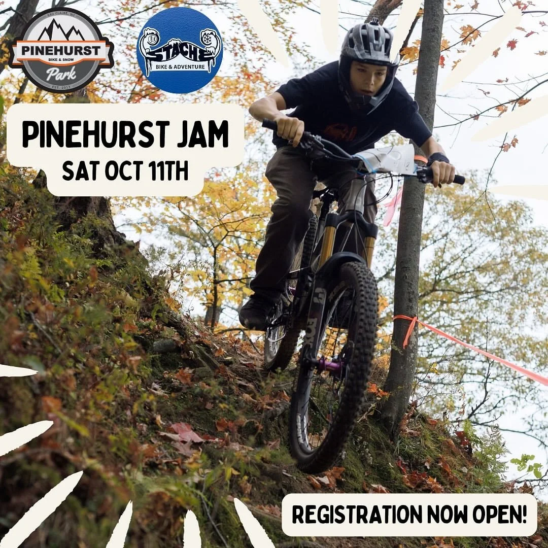 Registration is now open for the 2025 Pinehurst Jam! Saturday October 11th.

Follow the link in bio or go to pinehurstpark.org/jam to get signed up for the morning Enduro race and the afternoon Dirt Jump Session.

$10 entry fee that goes towards the 