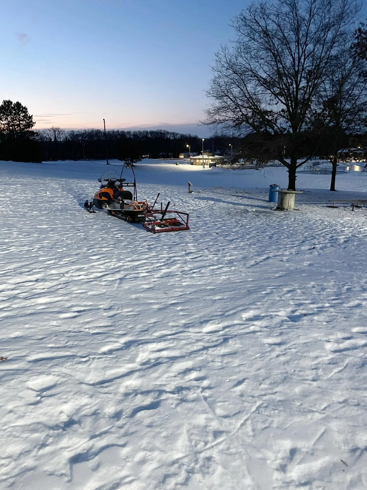 🌧️ Rain this week was not kind to the park. Until we get another good snowfall, trail surfaces will remain ice covered. The good news is that the base of snow (now ice) is holding strong, so we should bounce back nicely once we get that next snowfal