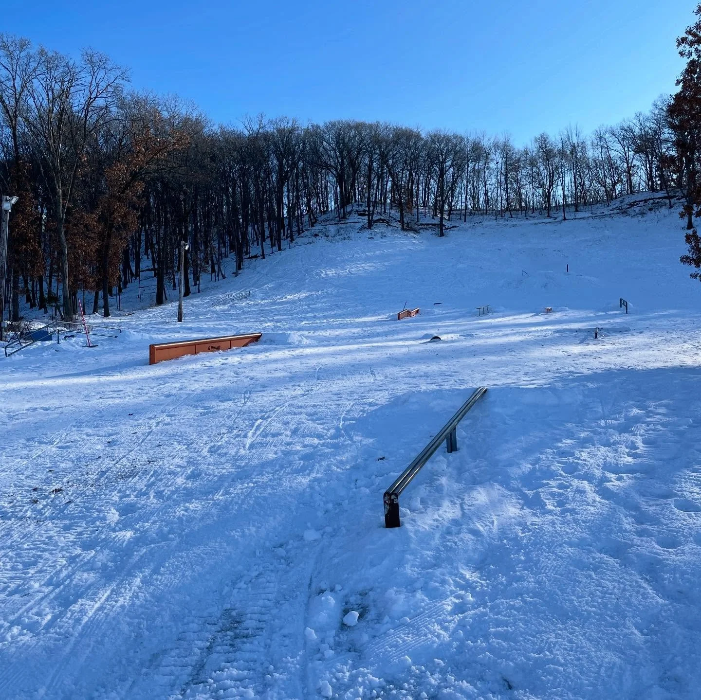1/12/2026 - Groom attempt #2. A little better, but not much. Still very icy. The sun barely peeks over the hill in Dec &amp; Jan, which is good for preserving snow, but not so good for recovering from ice.

Still waiting for more snow ❄️