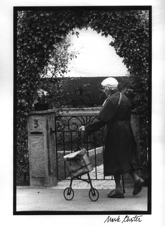 Woman with Wheeled Walker
