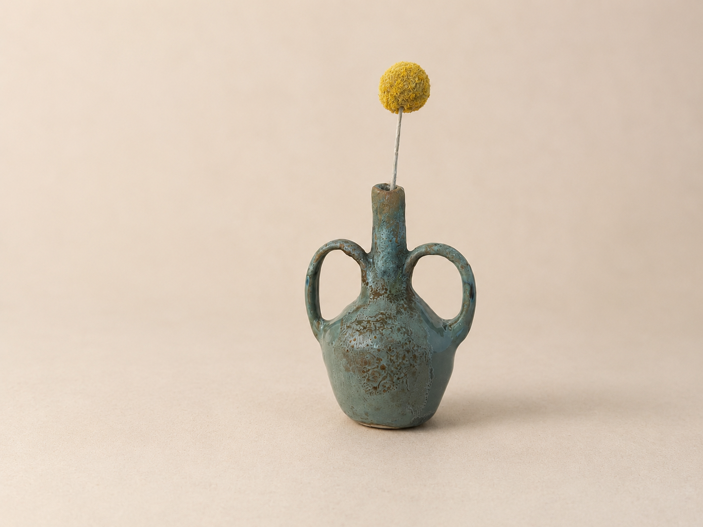 Azure Twin-Handled Vessel