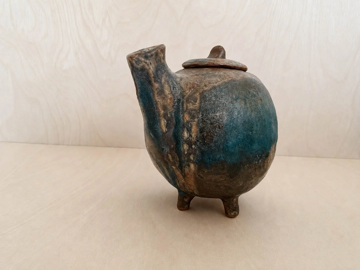 Handmade teal glazed ceramic vessel.jpg