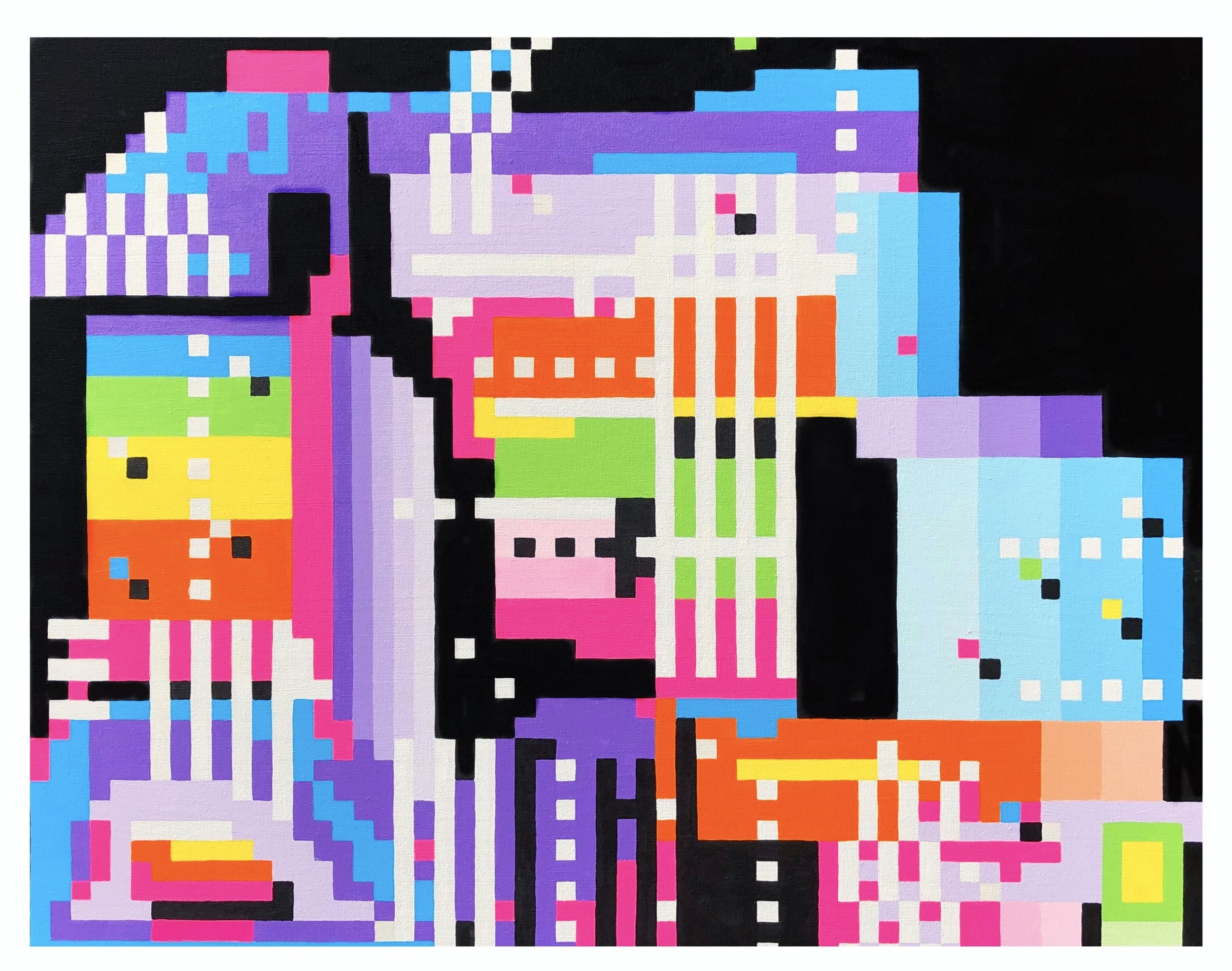 Black Rainbow Abstract