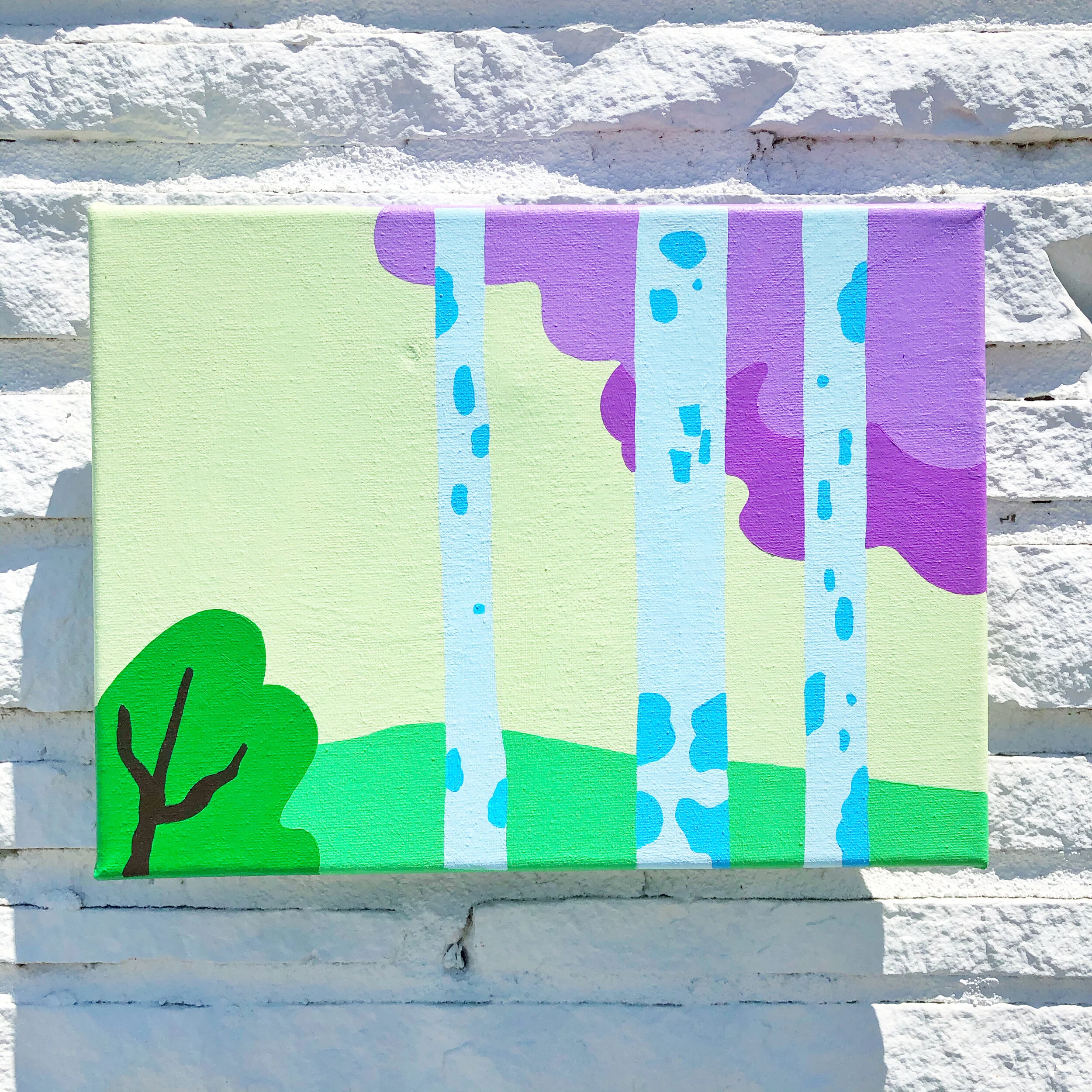 Blue Forest 10x12 Acrylic on canvas 2020.JPG