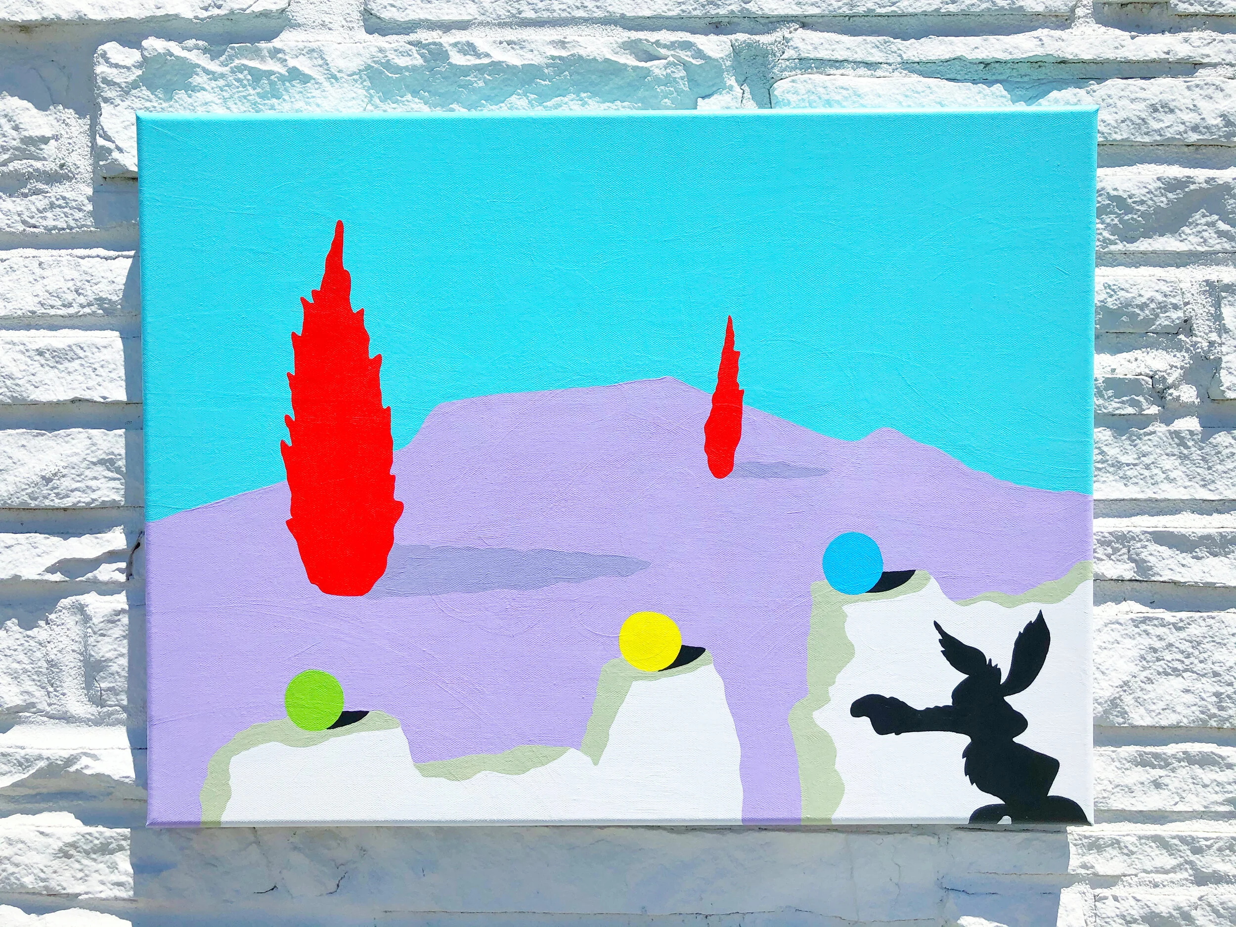 Red Forest Ruins 18x20 Acrylic on canvas.JPG