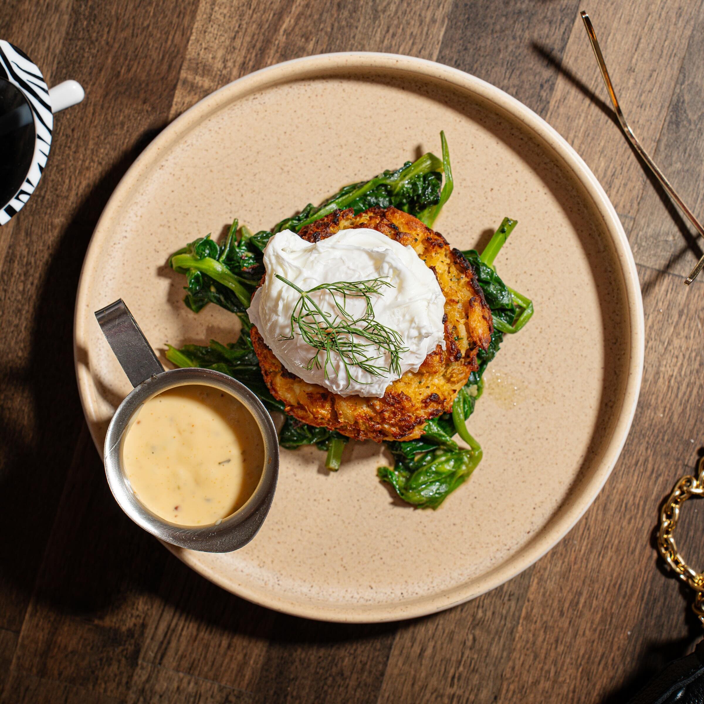 Crab cake benedict ✨❤️ Join us for brunch Saturday &amp; Sunday 11-3. Walk ins always welcome, reservations via @resy #virginiasnyc