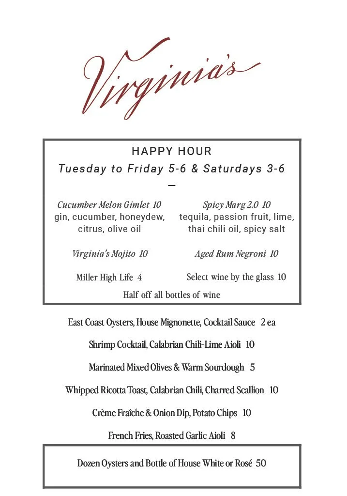 Happy Hour — Virginia's