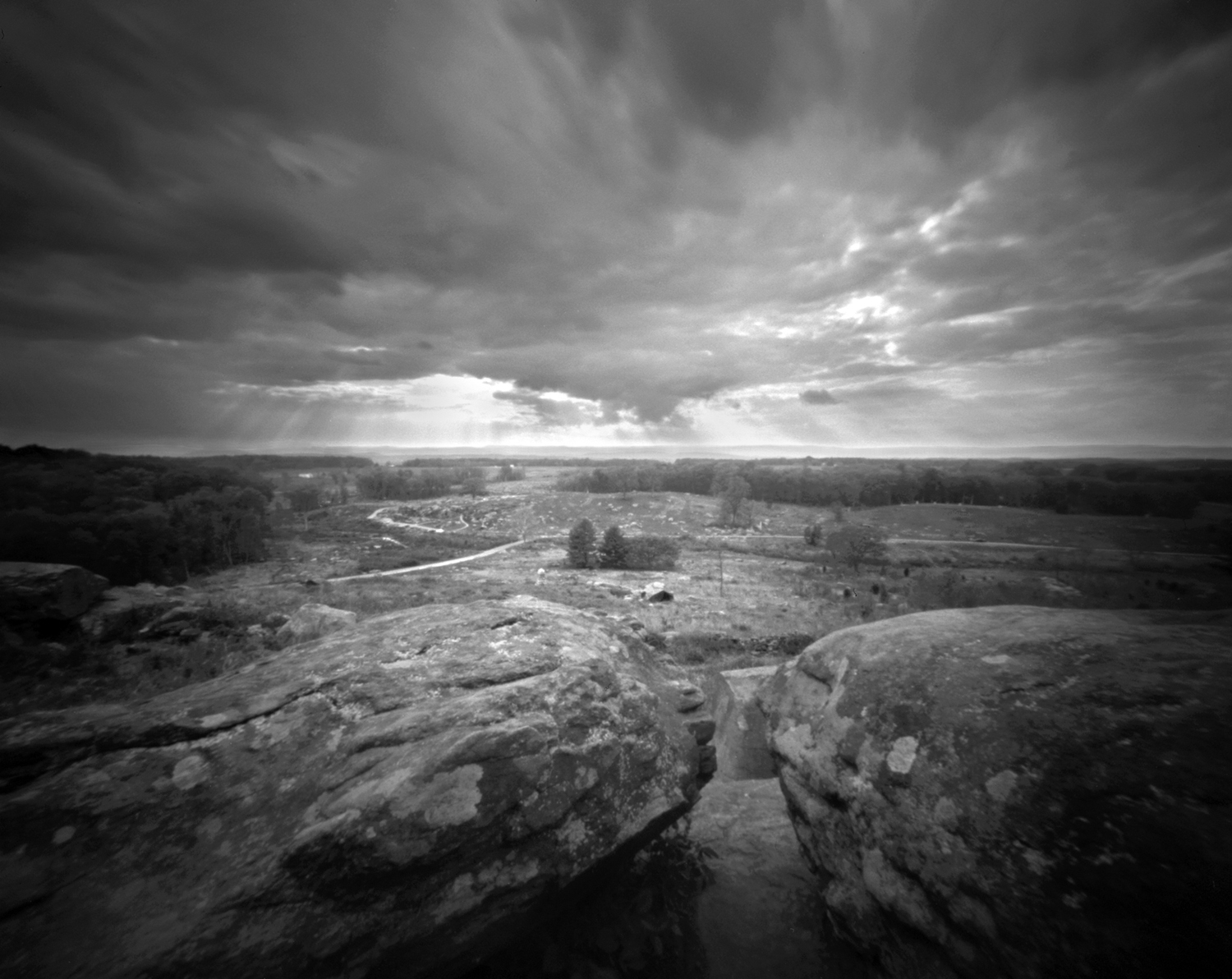  View from Little Round Top Gettysburg National Battlefield Pinhole camera 