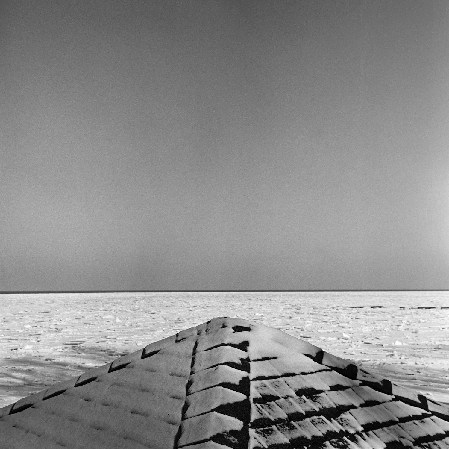 North Coast winter abstract 6x6 BW Film