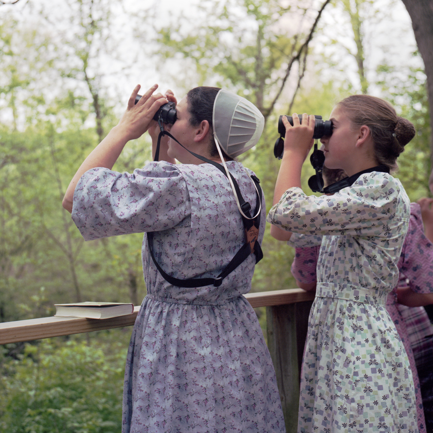  Young birders. Magee Marsh, OH 6x6 Color film 