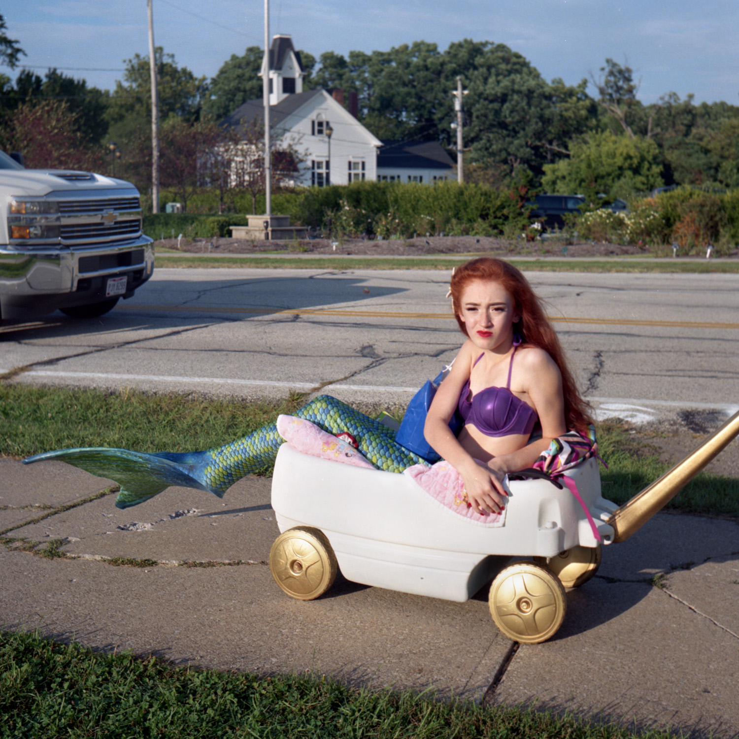  Reluctant Mermaid Homecoming parade 6x6 Color film 