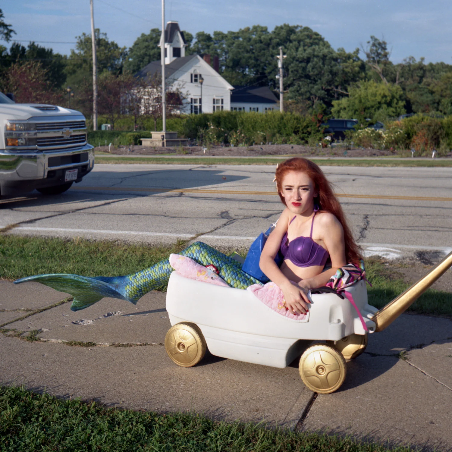 Reluctant Mermaid Homecoming parade 6x6 Color film