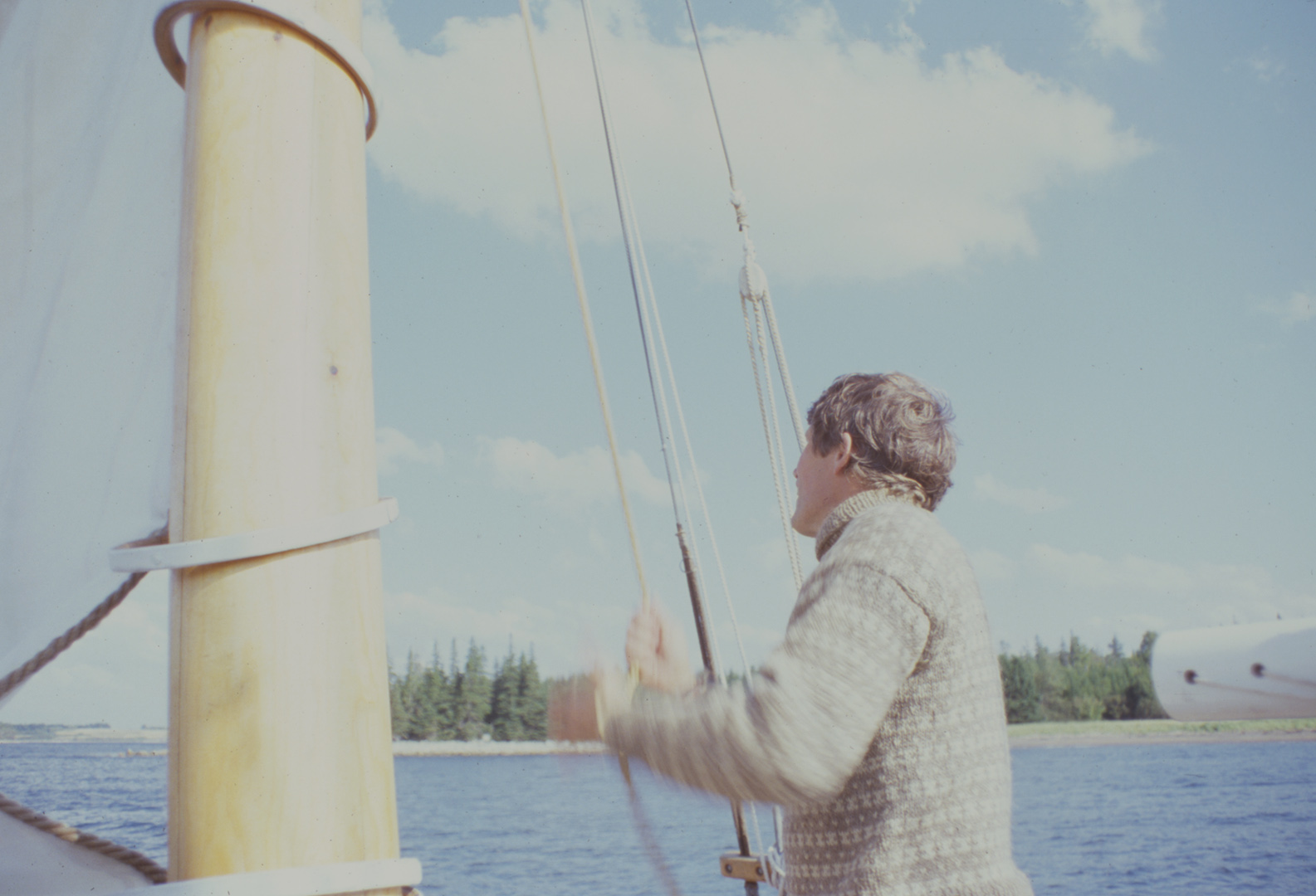  "He owned a sailboat. I loved whenever I got the chance to go on it." 
