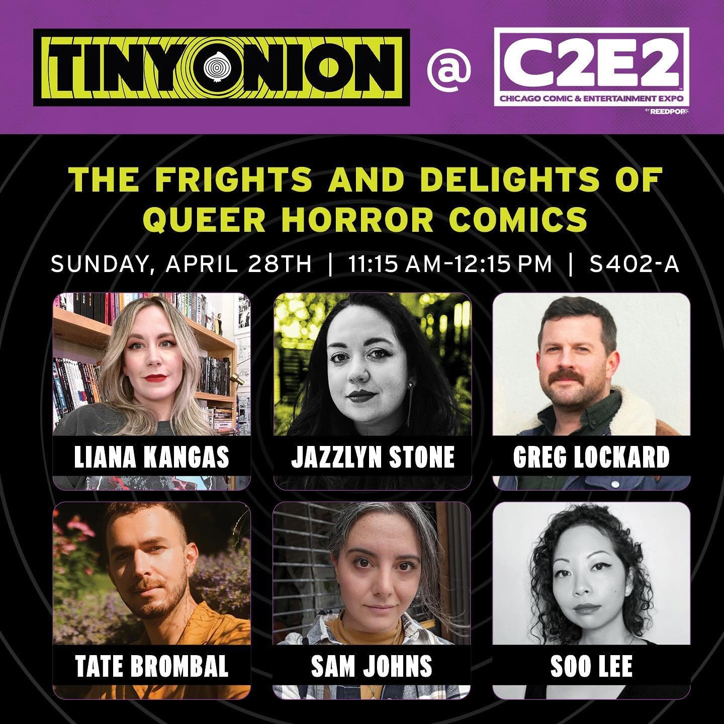 So excited to be on this panel for @c2e2, and while you&rsquo;re at it, swing by after to the tiny onion booth and grab this killer merch!!!