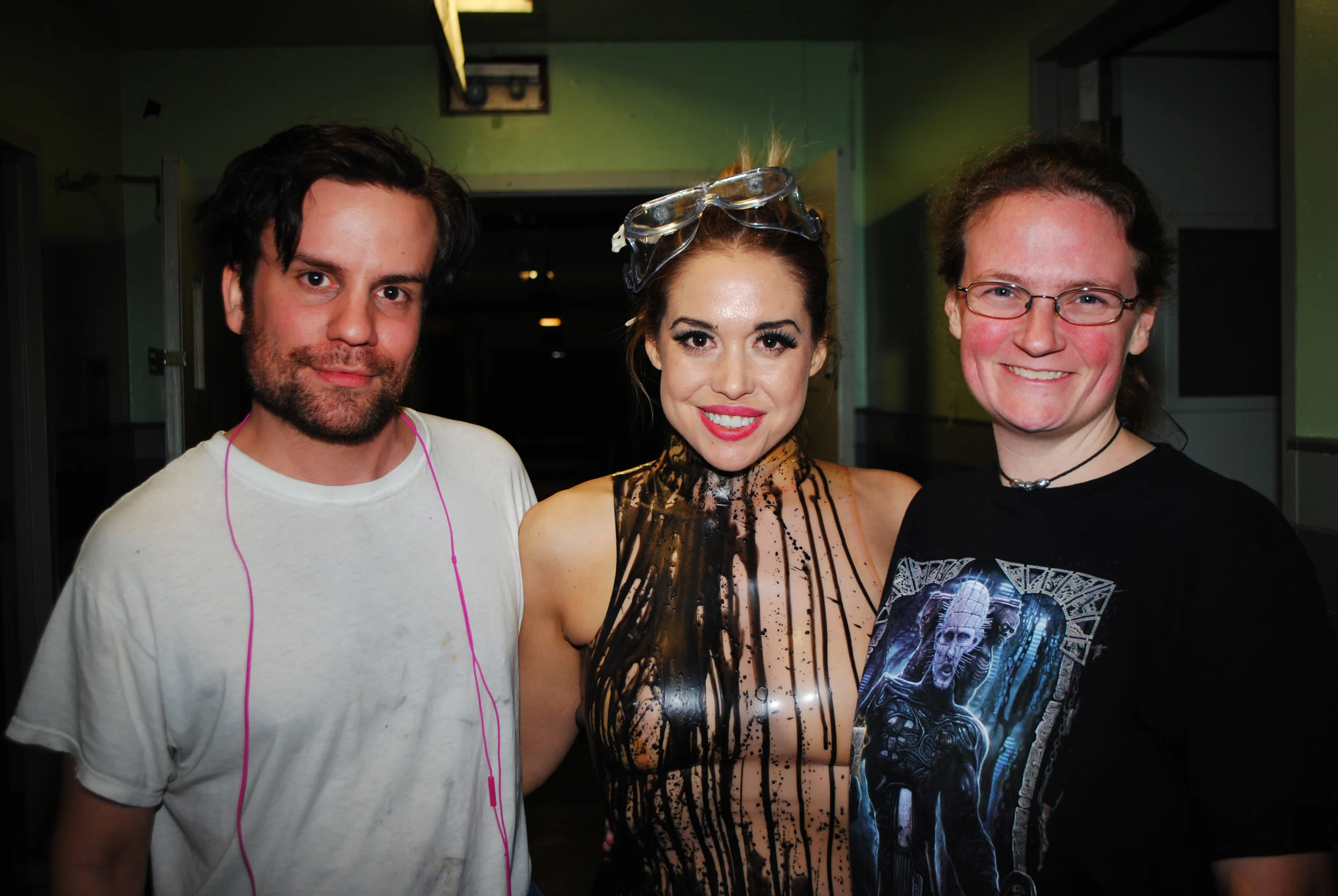Jeff Dylan Graham (Paul) with co-directors Shannon Lark (Vivienne) and Lori Bowen.