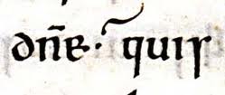 The original "question mark" as created by Alcuin of York! (Photo from cassiopaea.org).