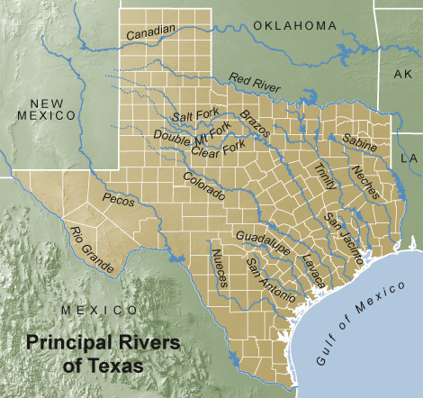 Photo courtesy of the Texas Almanac (http://texasalmanac.com/topics/environment/rivers)