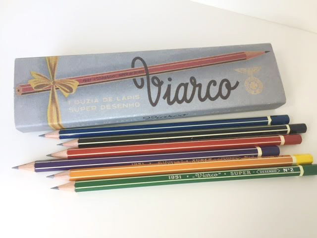 12 pencils per box - HB graphite grade. Red, yellow, green ,blue, violet and black. PURCHASE ONLINE