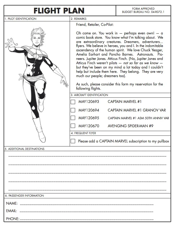 Captain Marvel Flight Plan
