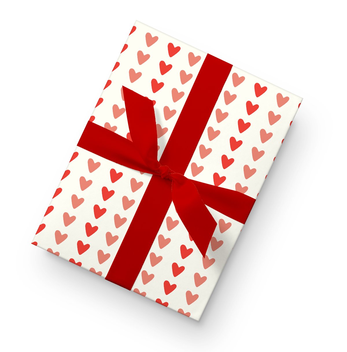 Hearts Gift Wrap — Dahlia Press