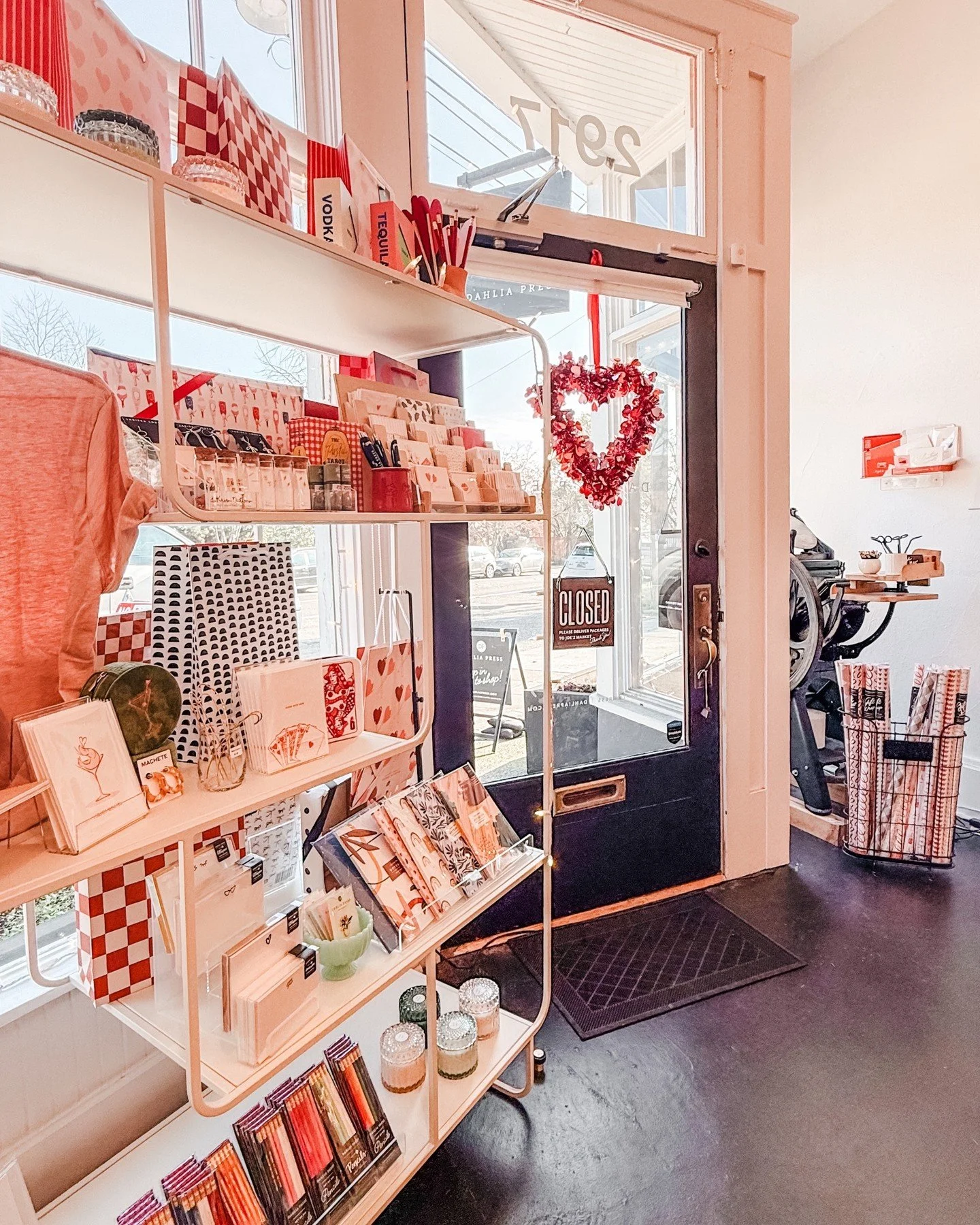 Your one-stop Valentine's Day shop 💌 From greetings to gifts and giftwrap, we've got everything you need for your Galentine and Valentine this year. Swing by the shoppe today, 11a&ndash;5p. Last-minute shopping this weekend? We're open Saturday 11a&