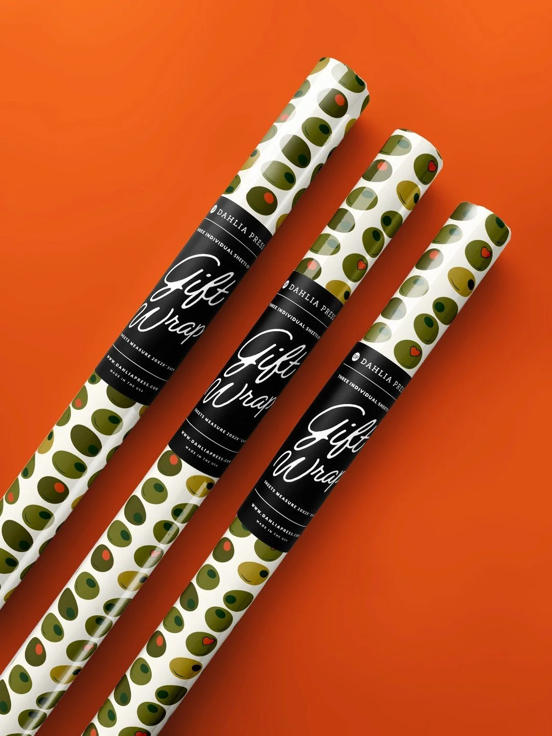 For that dirty martini friend,...

NEW 'Olives' GIFT WRAP NOW AVAILABLE